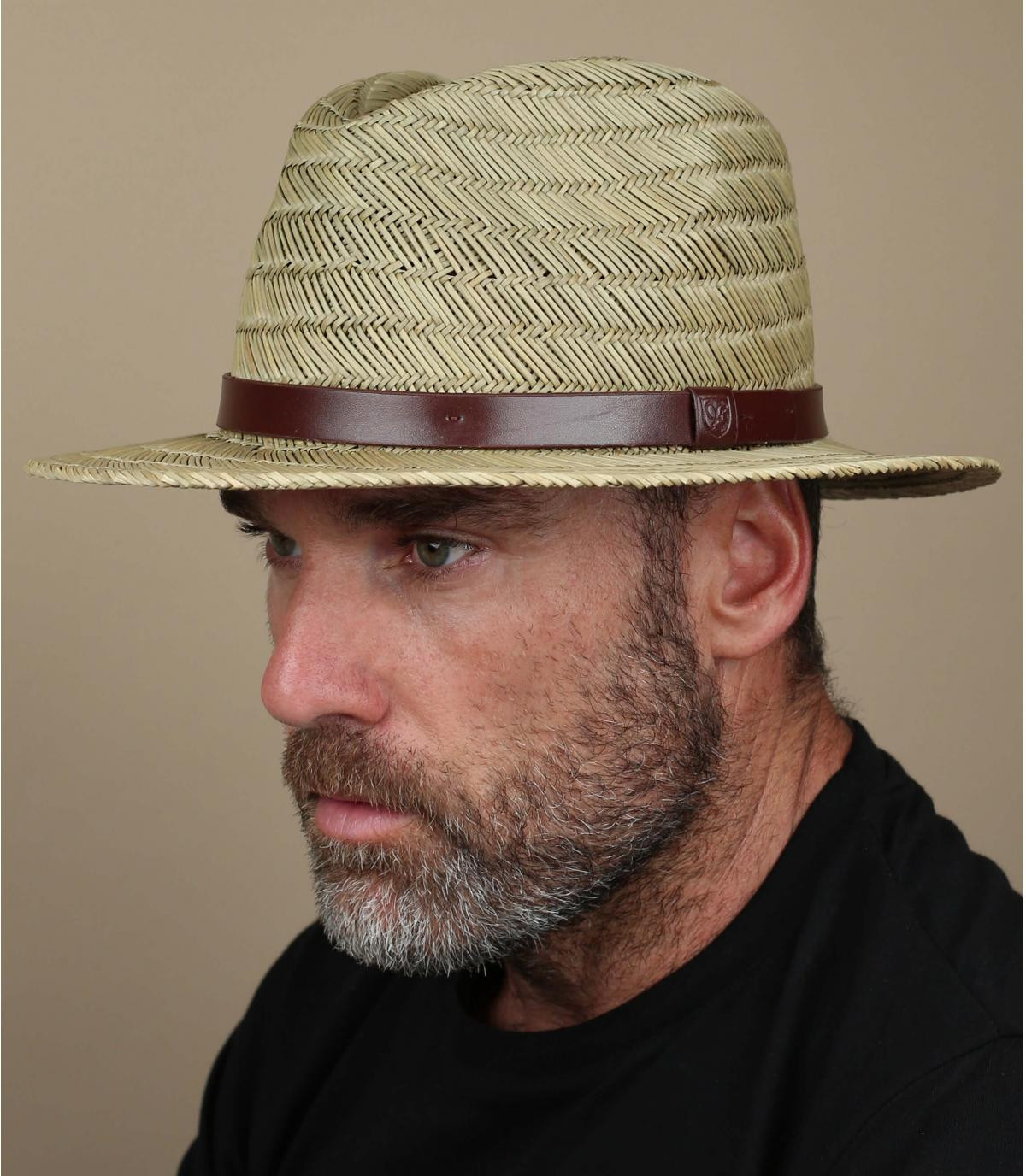 Brixton stro-fedora Messer Straw tan Brixton stro-fedora Messer Straw tan